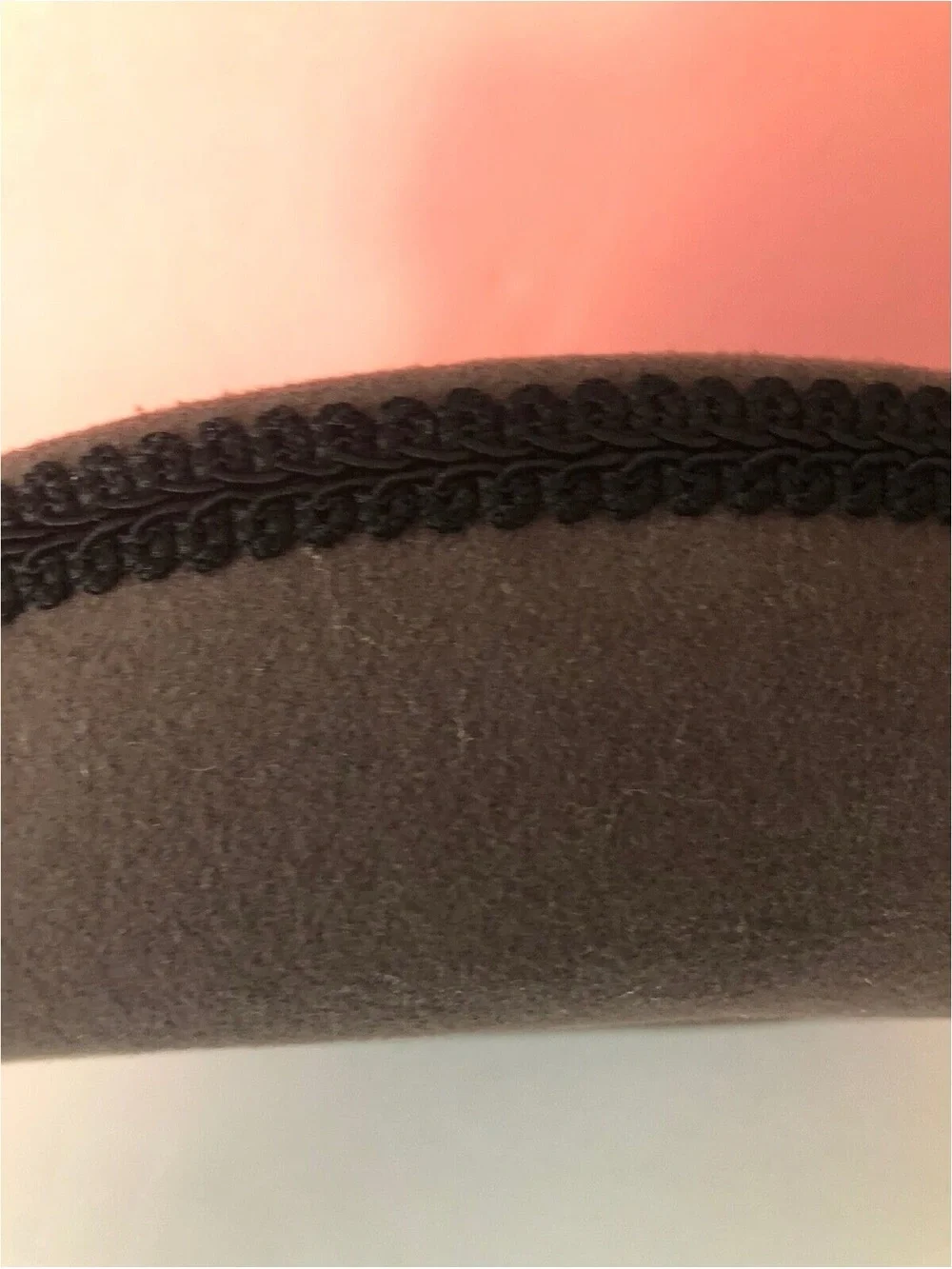 Womens Felt Wide Brim Hat with Ribbon Band - Taupe